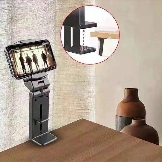 360 graders roterande multifunktionell hopfällbar infällbar telefonhållare