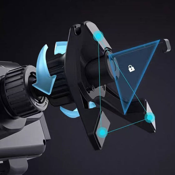 Vikbar bilhållare för mobiltelefon