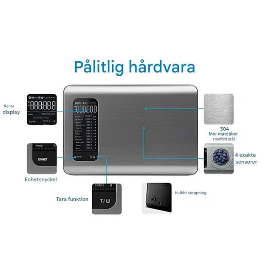 Smart Köksvåg för Noggrann Matmätning