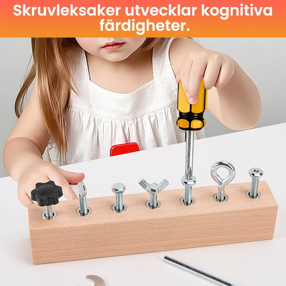 Pedagogisk skruvåtdragningsupptagen Tavla