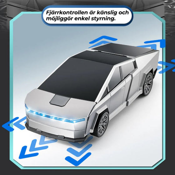 Fjärrstyrd transformerande robotbil