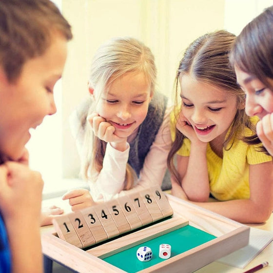 Shut The Box-spel – roligt matematiskt bords- och sällskapsspel för vuxna och barn