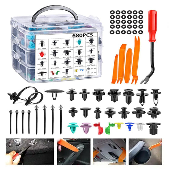 725 st Bilar Clips och Fäste Borttagningsverktyg