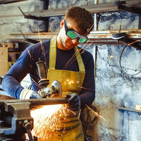 Självtonande svetsskyddsglasögon