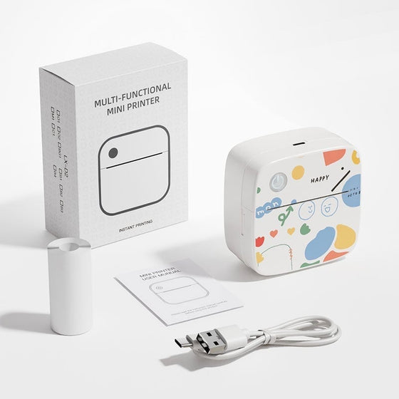 Mini Trådlös Bluetooth-etikettskrivare