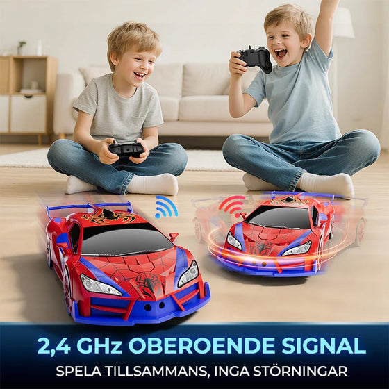 Fjärrstyrd transformerande robotbil