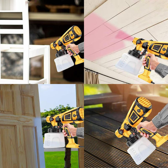 Bärbar elektrisk högtryckssprutpistol för färg