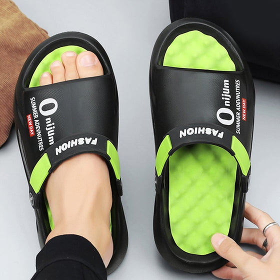 Sommarslip-on sandaler med halkskydd