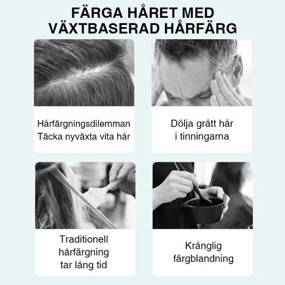 Hårfärgessens med växtextrakt