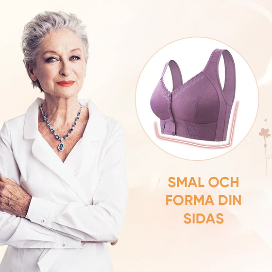 Andningsbar bh med stängning framtill