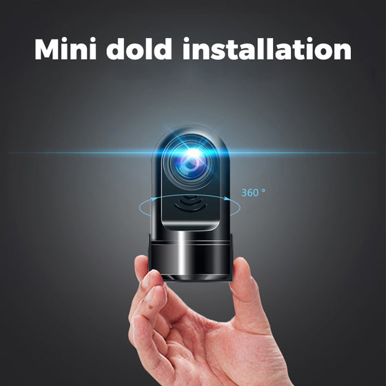 1080P HD 360° Roterande Mini ADAS Dashcam