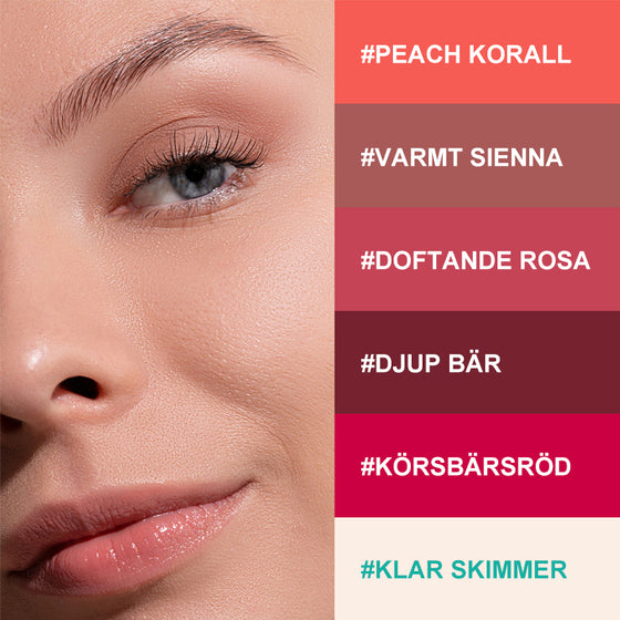 Fuktgivande läppfärg som varar i 24 timmar