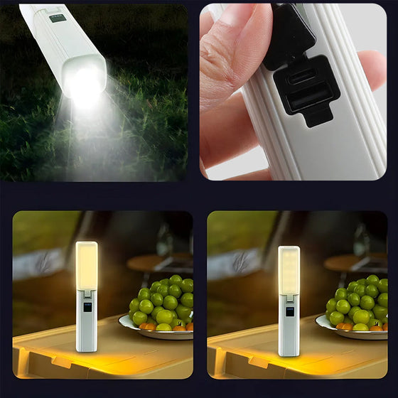 Fyrblads vikbar campinglampa