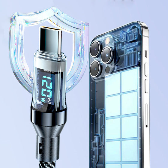 120W Smart Display Snabbladdningskabel