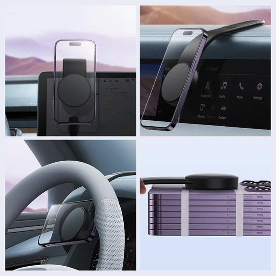 Hopfällbar magnetisk mobilhållare med stark magnet