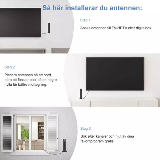 Digital HD långdistansantenn