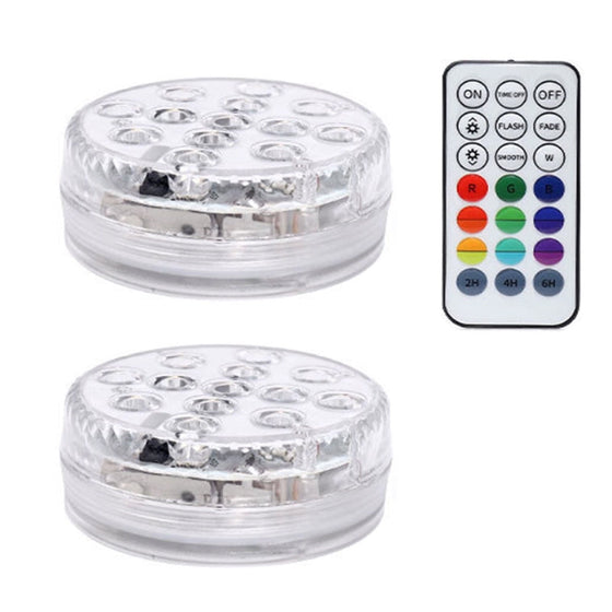 Fjärrstyrd poolundervattenslampa