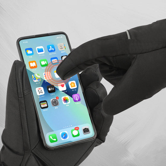 Varma handskar med uppvärmd pekskärm