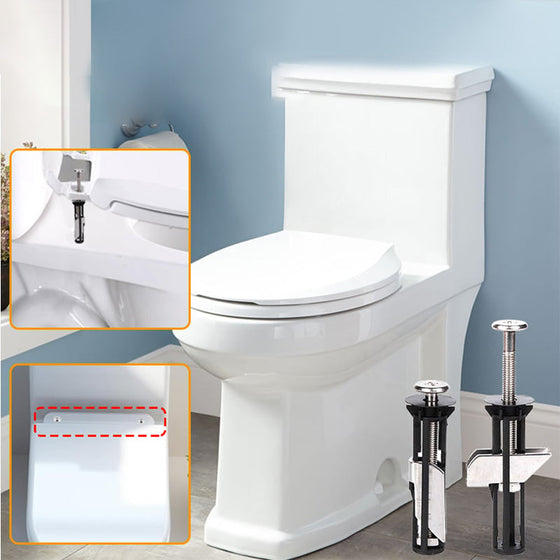 Toalettlockets fästskruvar