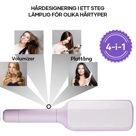 Självrengörande antistatisk massagekam