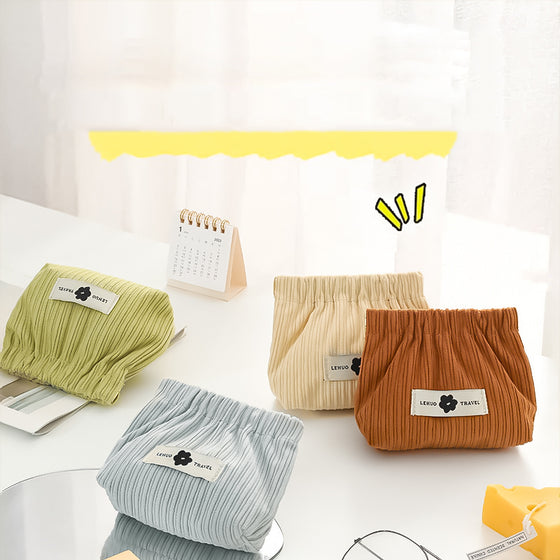 Organisatör för elastiska hårsnoddar i corduroy