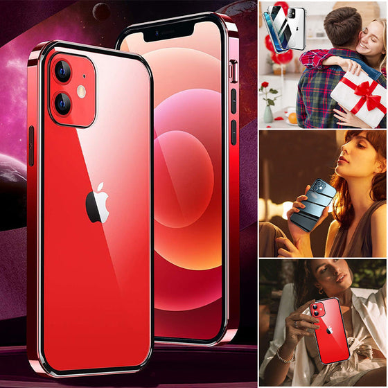 Dubbelsidigt snäppbart iPhone-fodral