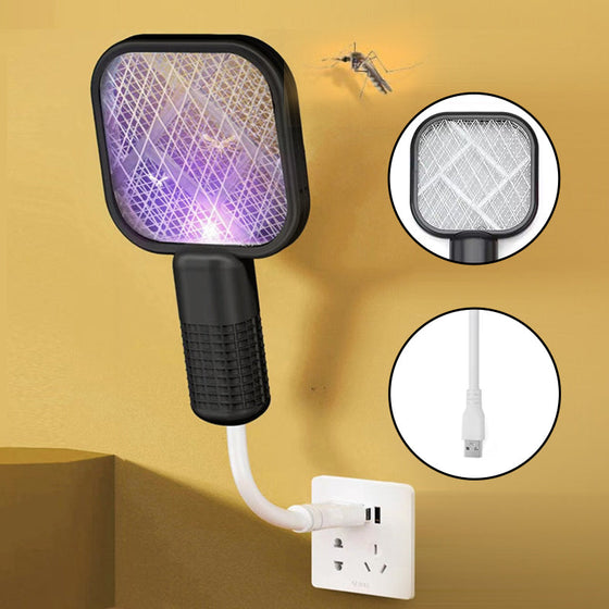 Elektrisk myggsmällare rackett myggavvisare