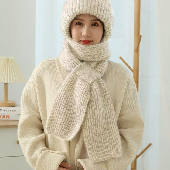 🎄Vinter mångsidig stickad huvsjal för kvinnor