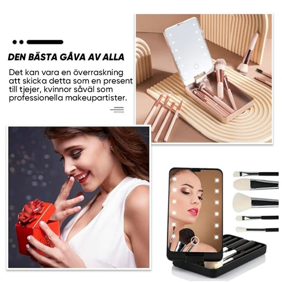 Reseset för Sminkborstar med LED-ljus