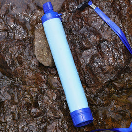 Nödvattenrenare för utomhusbruk sugrör