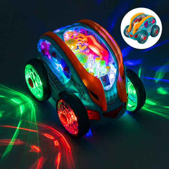 Electric Gear Music Light-Up Universal Light Bil Flygplan Leksaker