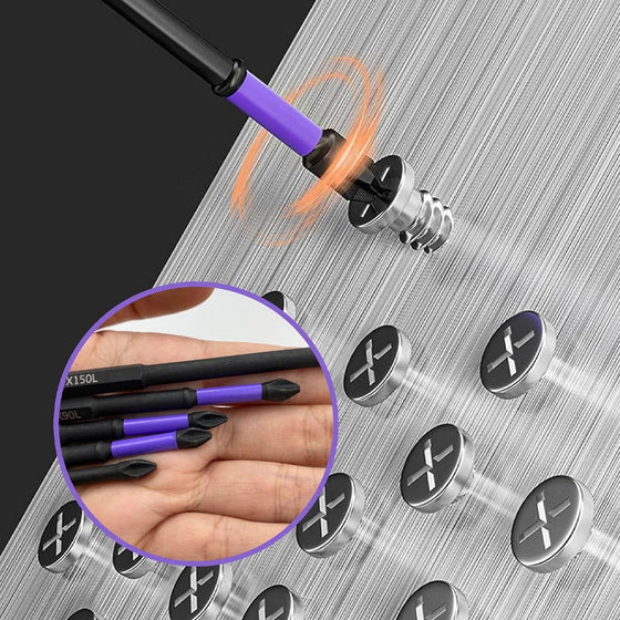 Lila halkfria skruvmejselbitar set