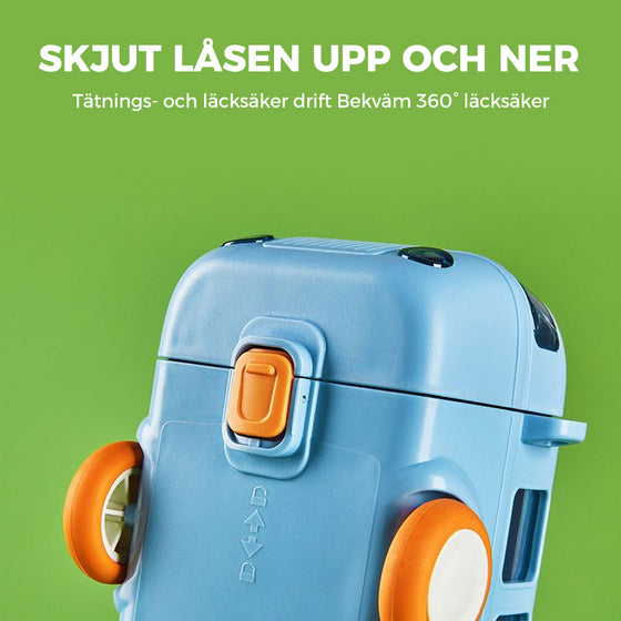 Bärbar vattenbehållare i bussform