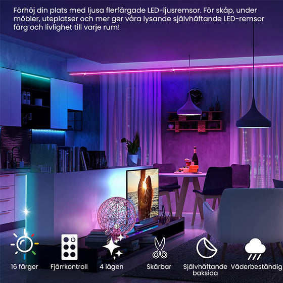 Fjärrkontroll ljusremsa