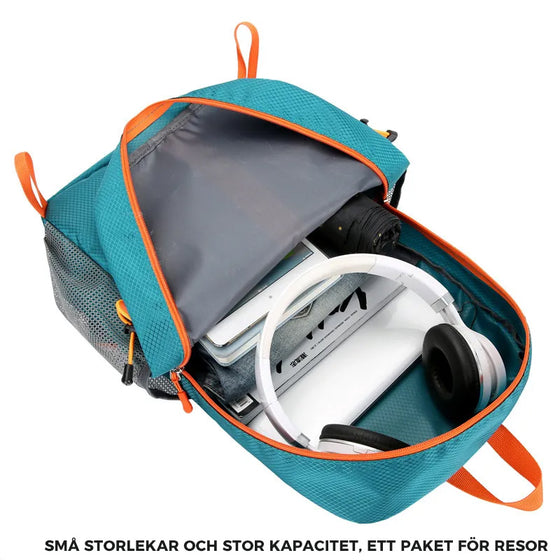 Hopfällbar ryggsäck