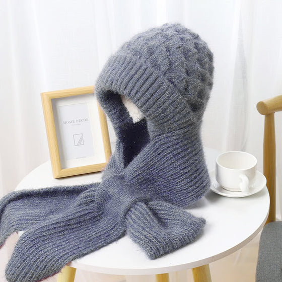 🎄Vinter mångsidig stickad huvsjal för kvinnor