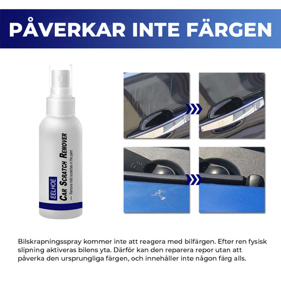 Högteknologisk spray för borttagning av repor på bilen