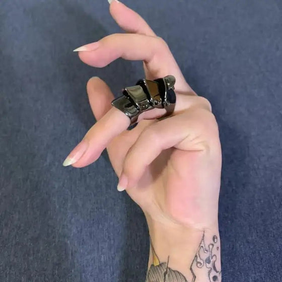 Punk Gothic Rock Metal Knuckle Finger Rings