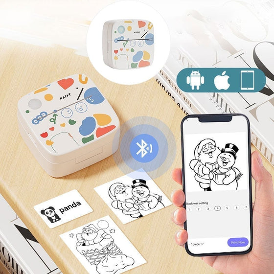 Mini Trådlös Bluetooth-etikettskrivare