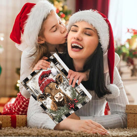 Jul adventskalender Yak Santa Akryl Cartoon Pendant Blind Box