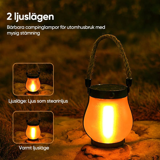 Solcellslyktor Med Hamparep