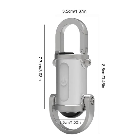 Vattentät nyckelringsficklampa