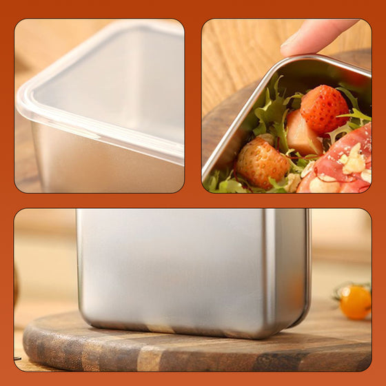Förvaringsbehållare för livsmedel i rostfritt stål