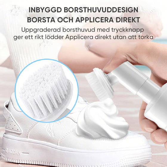 Skumrengöring för Sneakers med Inbyggd Borste