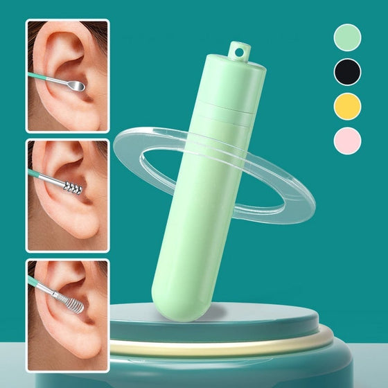 6-Pack Set Med Spiralformade öronmassageverktyg I Rostfritt Stål