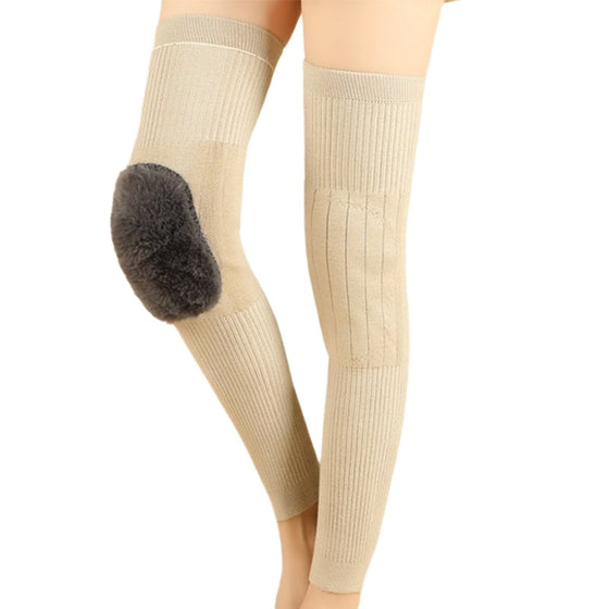 Velvet warm velcro knee pads