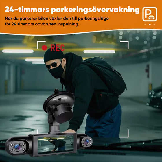 Fyra-kanals övervakningsbilkamera