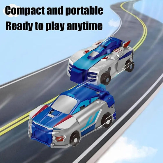 2-I-1 Magnetisk Bil Som Förvandlas Till Flygande Drake Och Enhörning