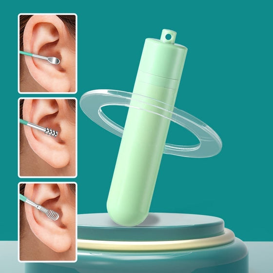 6-Pack Set Med Spiralformade öronmassageverktyg I Rostfritt Stål