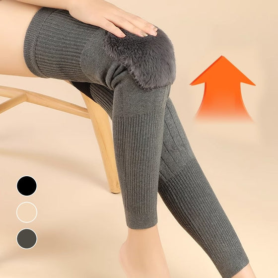 Velvet warm velcro knee pads